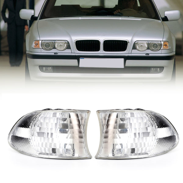 1999–2001 BMW 7er E38 Weiße Ecklichter Parkleuchten Paar 63138379107 63138379108 Generisch