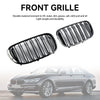 2015.07-2019.01 BMW 7 Series G11 Long-Wheel Base Pre-Facelift Black 2 Slat Front Kidney Grill Grille