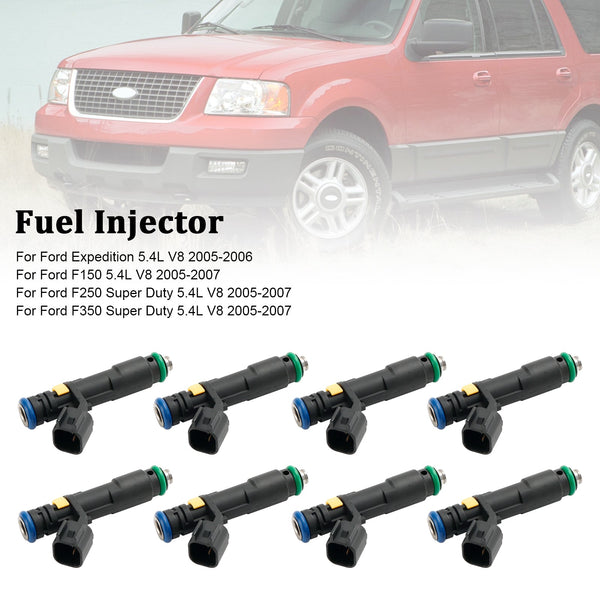 2005-2007 Ford F150 F250 F350 5.4L V8 8Pcs Fuel Injectors FJ817 5C3Z9F593DA Generic