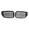 2015.07-2019.01 BMW 7 Series G11 Long-Wheel Base Pre-Facelift Black 2 Slat Front Kidney Grill Grille Generic