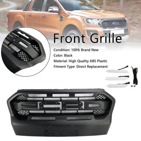 Raptor Style Front Bumper Grille Grill Fit Ford Ranger 2019-2023 T8 W/LED