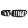 01.2009-10.2016 BMW 5-serie F10 nyrestøtfangergrill Grill glans sort 51137203649 51137203650 Generisk
