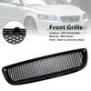 Gloss Black Front Bumper Honeycomb Grille Grill Fit Volvo S40 V50 2008-2012