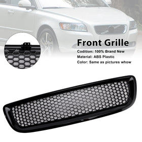 Glans svart foran støtfanger bikakegitter Grill Passer Volvo S40 V50 2008-2012