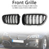 01.2009-10.2016 BMW 5-serie F10 Nyrestøtfangergrill Grill glans sort 51137203649 51137203650 Generisk