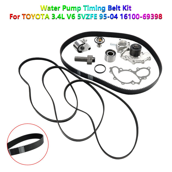 1995-2004 Toyota 3.4L V6 5VZFWater Pump Timing Belt Kit 13568-69095 16100-69398-83