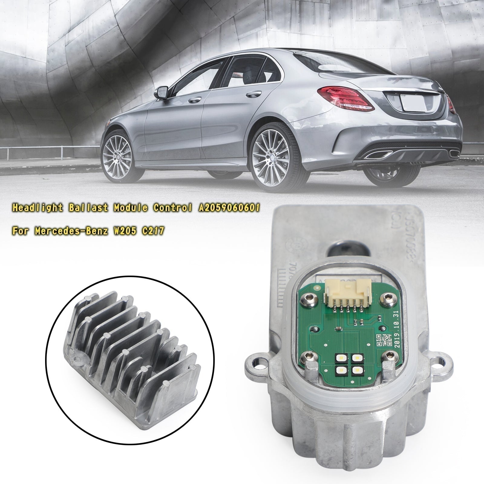 2015-2019 Benz S65 AMG Coupe Forlygte ballastmodul kontrol 1305715284 A2059060601