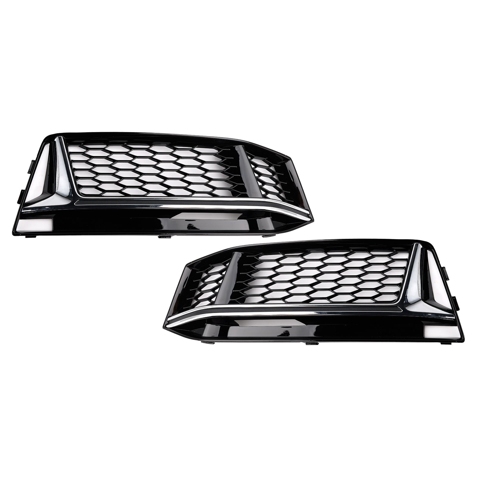2016-2018 Audi S4/A4 S-Line B9 2 stk. tågelygteafdækning til grill 8W0 807 681 K 8W0 807 682 K Generisk