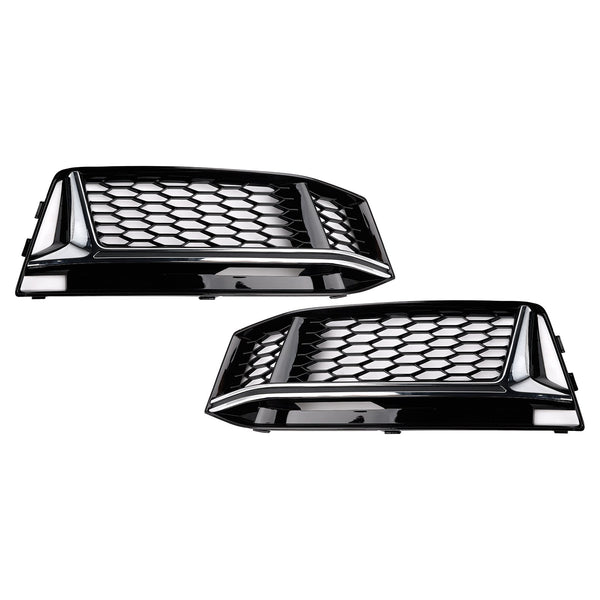 2016-2018 Audi S4 / A4 S-Line B9 2PCS Fog Light Cover Grille 8W0 807 681 K 8W0 807 682 K Generic