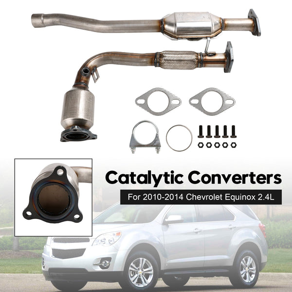 2010-2014 Chevy Equinox 2.4L främre och bakre katalysatorer Direct Generic