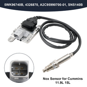 2013-2018 Cummins 11.9L 15L ISX15 NOX Nitrogen Oxide Sensor Inlet 4326870 5WK96740B Generic