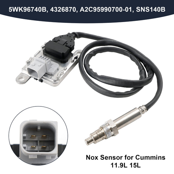 2013–2018 Cummins 11,9 l 15 l ISX15 NOX-Stickstoffoxid-Sensoreinlass 4326870 5WK96740B Generisch