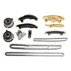 2020.07 Land Rover Range Rover Evoque (L551) 2.0 P300 4x4 300PS Numéro de moteur : PT204 Kit de chaîne de distribution Arbre à cames Phaser LR091740 LR091742 Générique