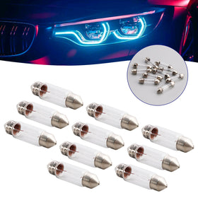 OSRAM 10PCS LETIBULNÍ ŽÁVA LAMPU C5W SV8.5 36 mm 12V 5W 6418 Generic