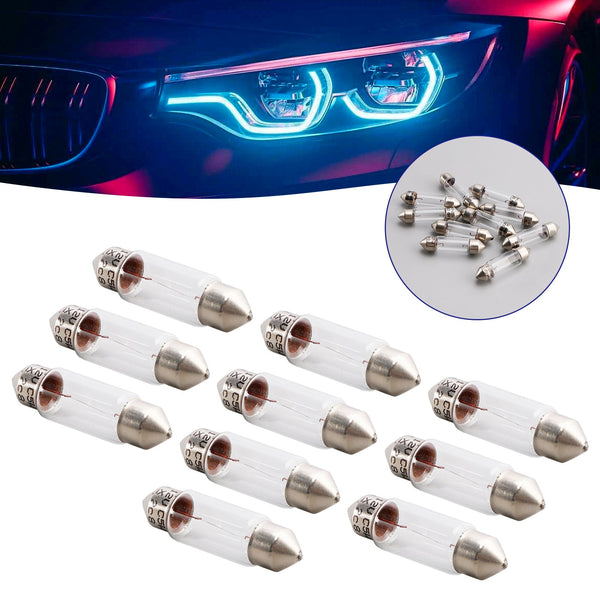 OSRAM 10PCS LETIBULNÍ ŽÁVA LAMPU C5W SV8.5 36 mm 12V 5W 6418 Generic