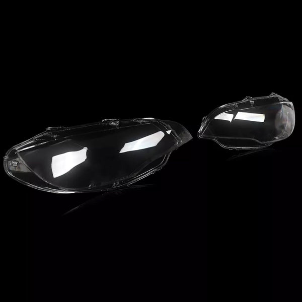 2008-2014 BMW E71 X6 2PCS Clear Headlight Lens Cover Headlamp Left + Right 63117271371 63117271372 Generic