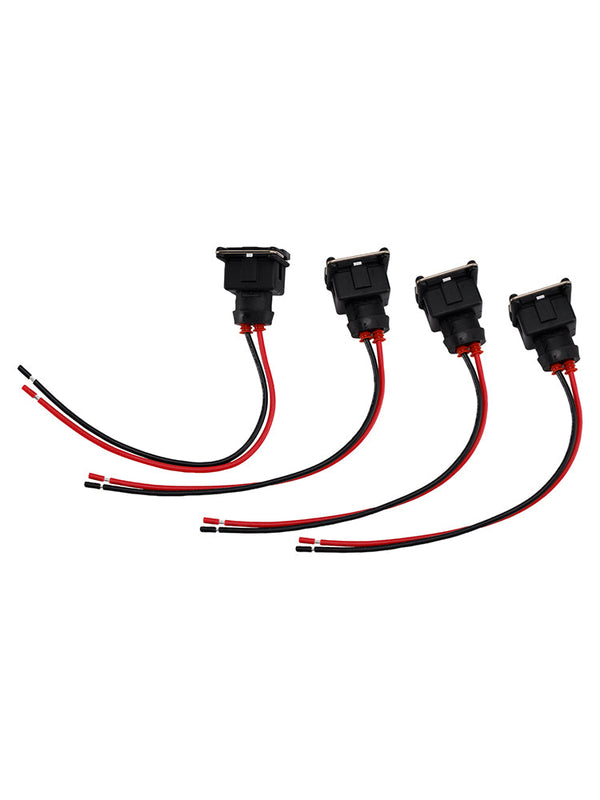 4-EV1 Fuel Injector Connector Plug Clip Pigtail Quick Disconnect Fit Daewoo