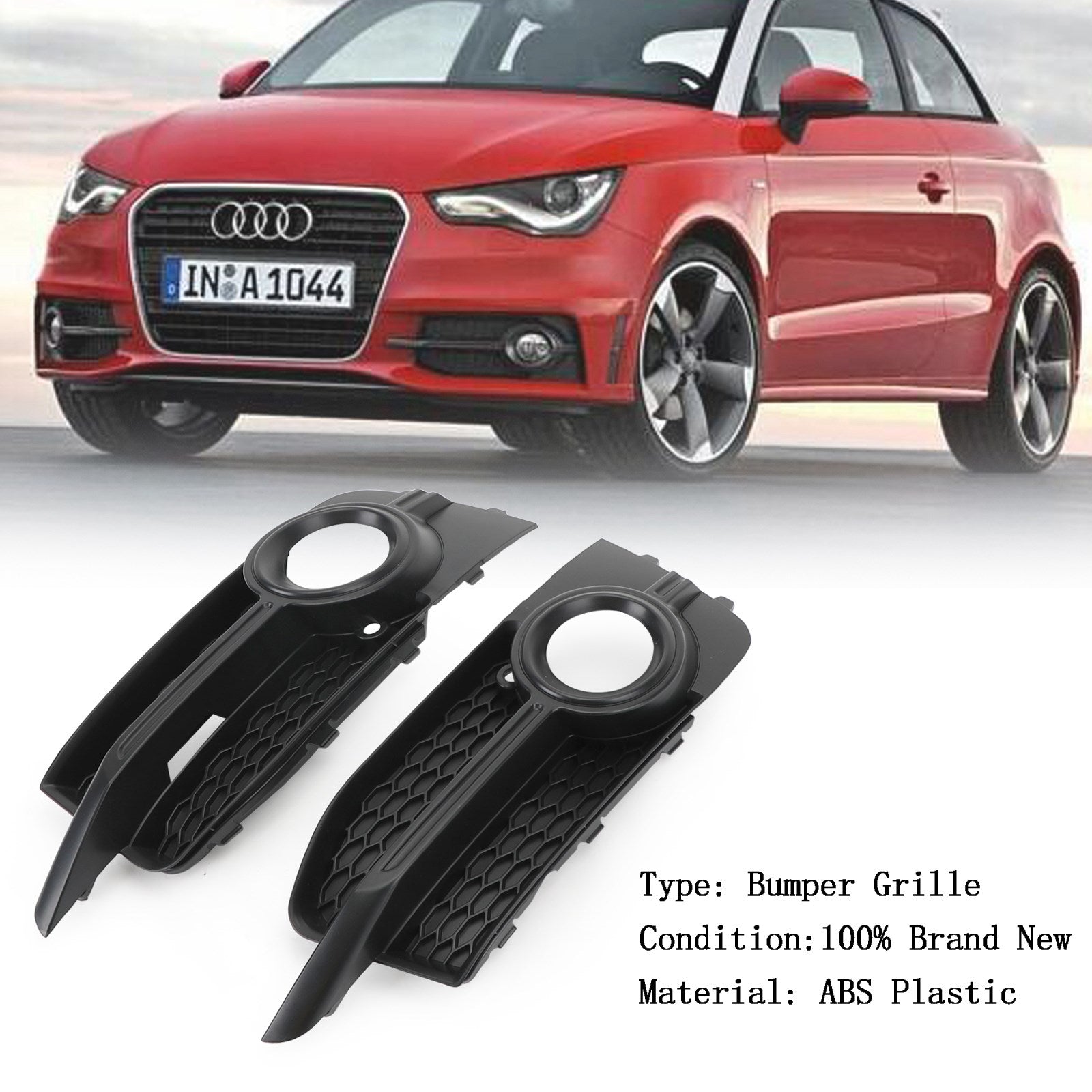 2011-2014 Audi A1 8X S-Lijn 2 STKS Voorbumper Mistlamp Cover Grille 8X0807682B