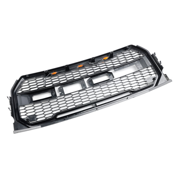 ABS Front Bumper Grill Grille Fit Ford F150 2015-2017 Raptor Style W/ LED