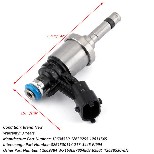 2008-2011 Cadillac CTS 3.6L V6 6PCS Iniettori carburante 12638530 Generico