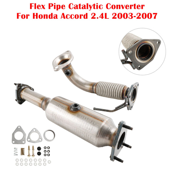 Accord 2.4L 2003-2007 Honda Front Flex Pipe & Catalytic Converter Generic