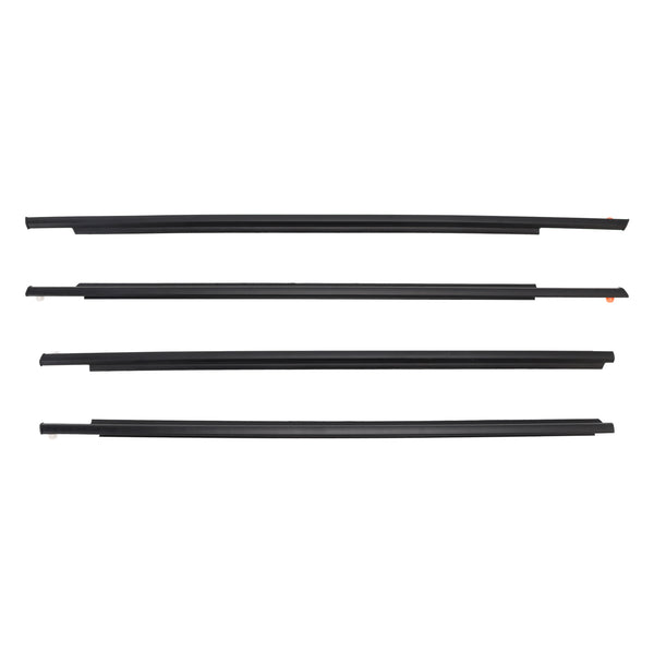 2004-2009 Toyota Prius 4PCS Door Glass Belt Outer Molding Weatherstrip