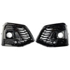 RSQ5 Style Front Fog Lamp Grille Cover Fit Audi Q5 SQ5 S-Line 2021-2025 Black