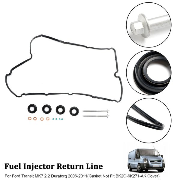 2007-On Land Rover Defender 2.4 Td4 4X4 Injector Seals Bolts Rocker Cover Gasket 1372490 Generic