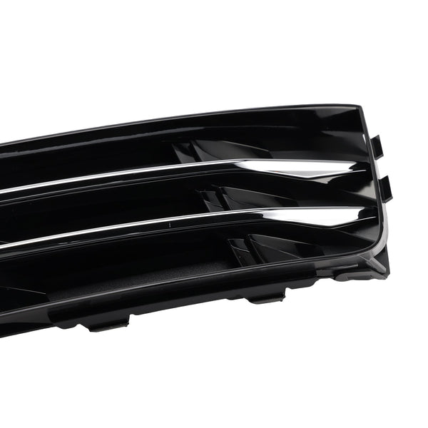 2016-2018 Audi A4 B9 Standard Version into RS4 Style 2PCS Front Fog Light Grille Lower Bumper Grill 8W0 807 681 R 8W0 807 682 R Generic