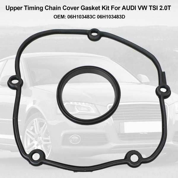 2011-2012 Volkswagen Jetta 2.0L Gas Turbo Upper Timing Chain Cover Gasket Kit 06H103483C 06H103483D Generic