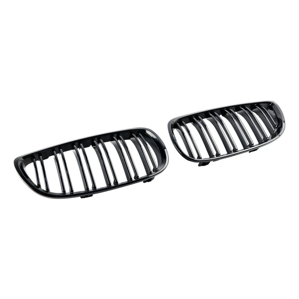 2006-2010 BMW E92 2Door Pre-Facelift Gloss Black Front Kidney Grill Grille 51137157277 51137157278 Generic