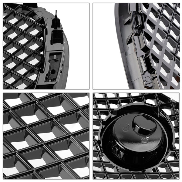 2008-2011 Jaguar XF XF-R stil foran støtfanger Grill Grill glans svart Generisk