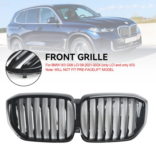 2024+ BMW G05 X5 LCI Grille de pare-chocs avant noir brillant générique