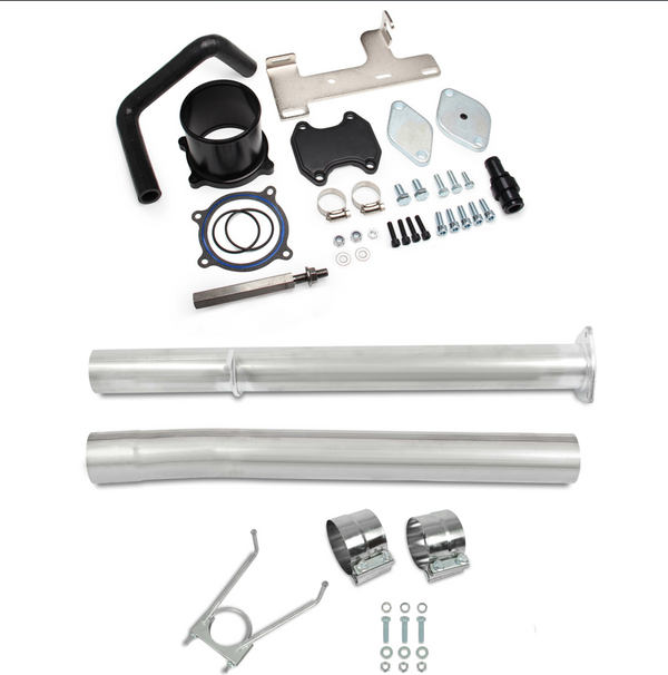 Tubi marmitta di scarico da 4 pollici e kit di eliminazione EGR per Dodge Ram 2500 3500 6.7L L6 Cummins Diesel 2013 2014