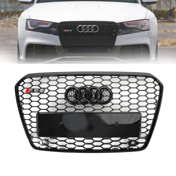 2013-2016 Audi A5/S5 B8.5 échange contre une grille de pare-chocs avant en maille nid d'abeille de style RS5 générique