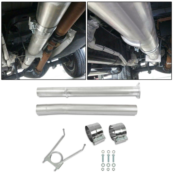 Tubos de silenciador de escapamento de 4 polegadas e kit de exclusão EGR para 2013 2014 Dodge Ram 2500 3500 6.7L L6 Cummins Diesel