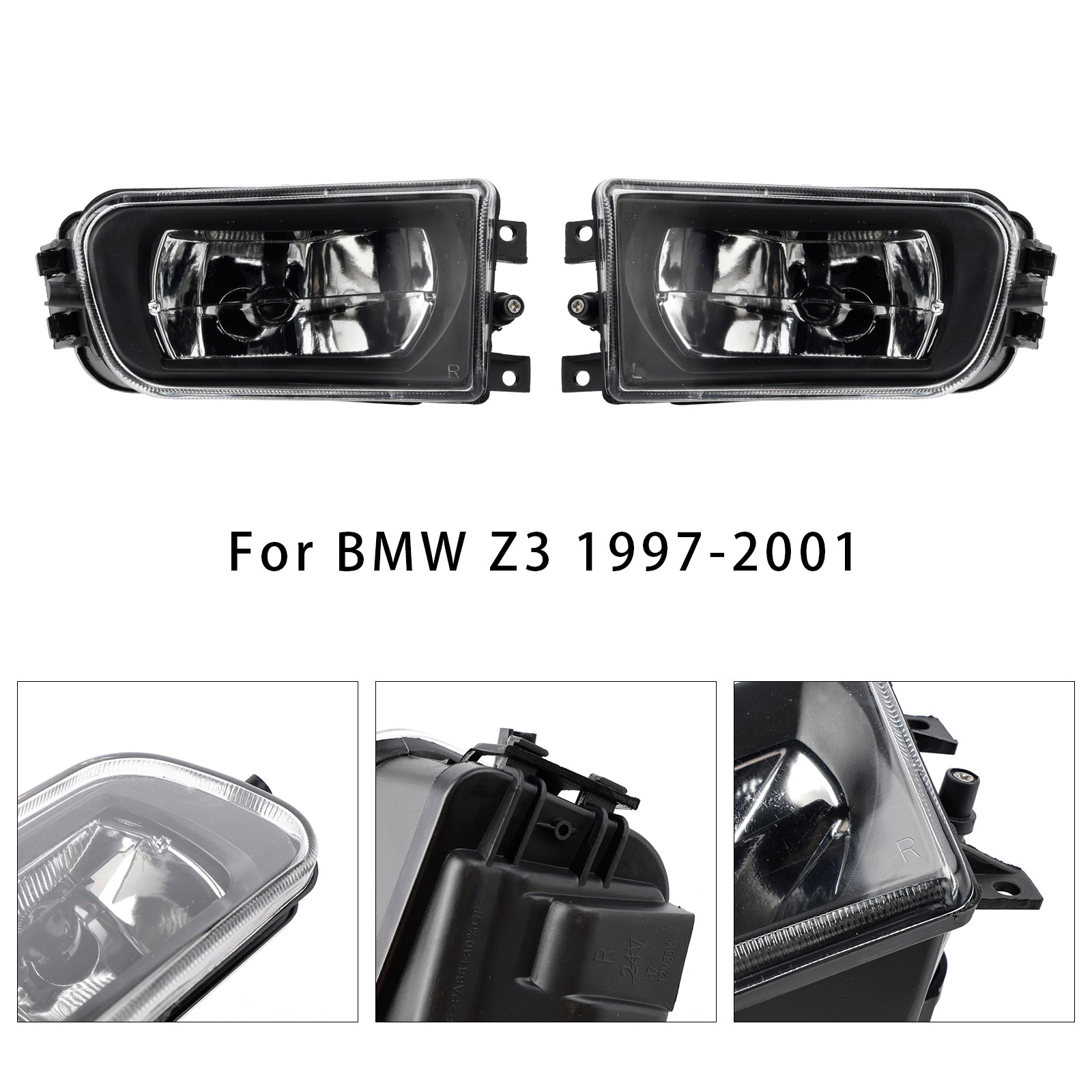 Par foran støtfanger tåkelys Lampehus skall for BMW BMW Z3 1997-2001