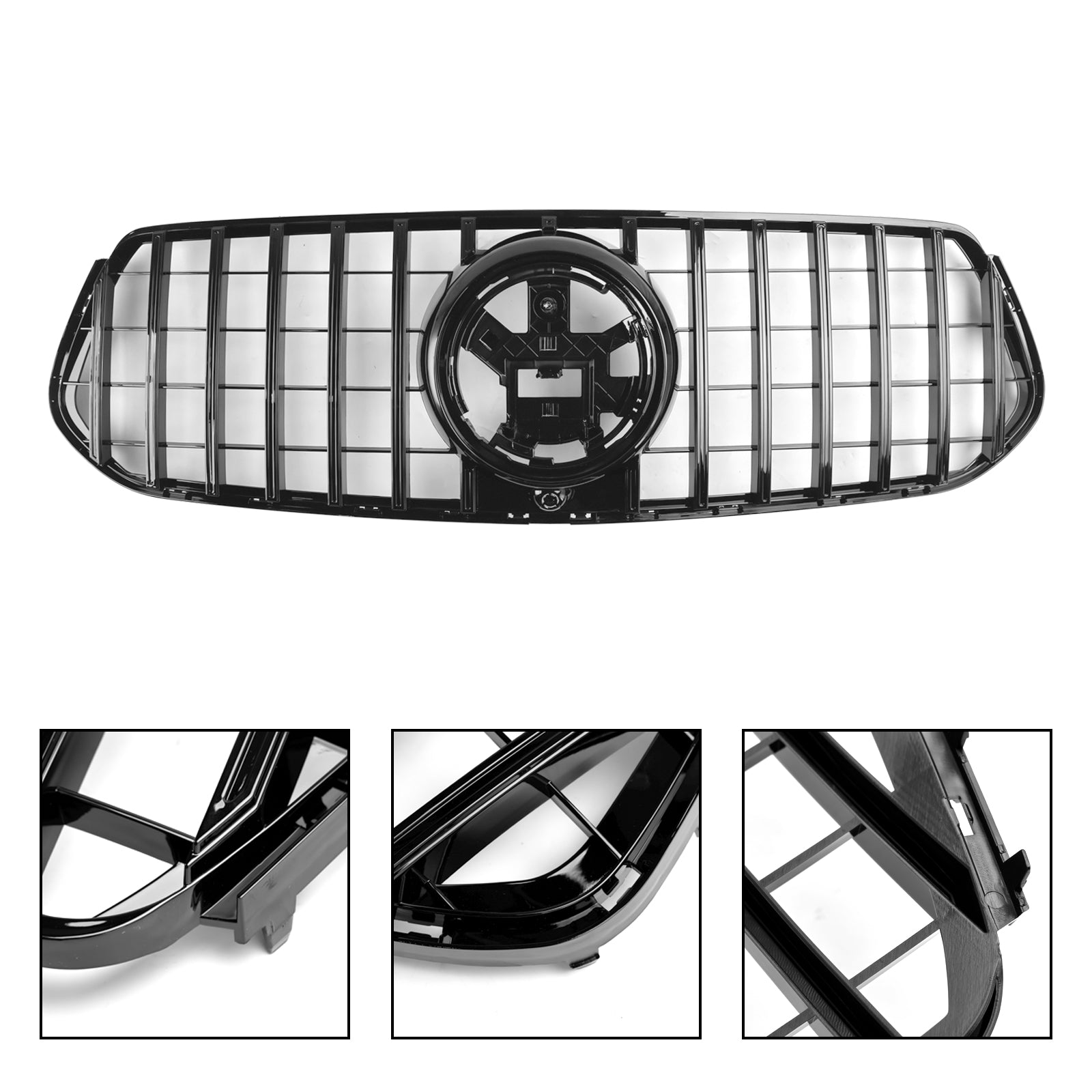 2020-2023 Mercedes-Benz GLE Coupe C167 Pre-Facelift Gloss Black Front Grill