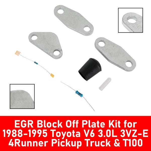 Toyota 4Runner 1988–1995 V6 3.0L 3VZ-E Motoren EGR Block Off Plate Kit Generisch