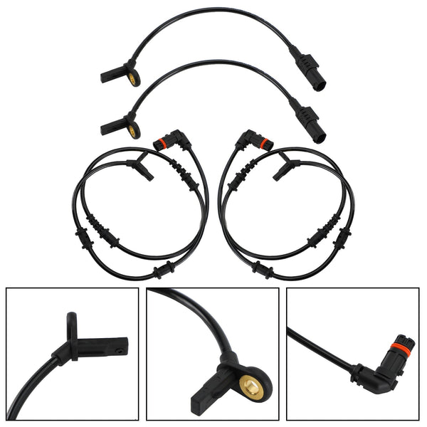 2010 Mercedes-Benz ML350 3.0L Set 4pcs Front Rear ABS Speed Sensor 1645400717 1645400917 Generic