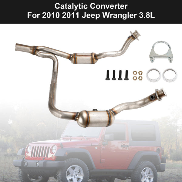 Jeep Wrangler 3.8L 2010 2011  Catalytic Converter Complete Set 50498 Generic