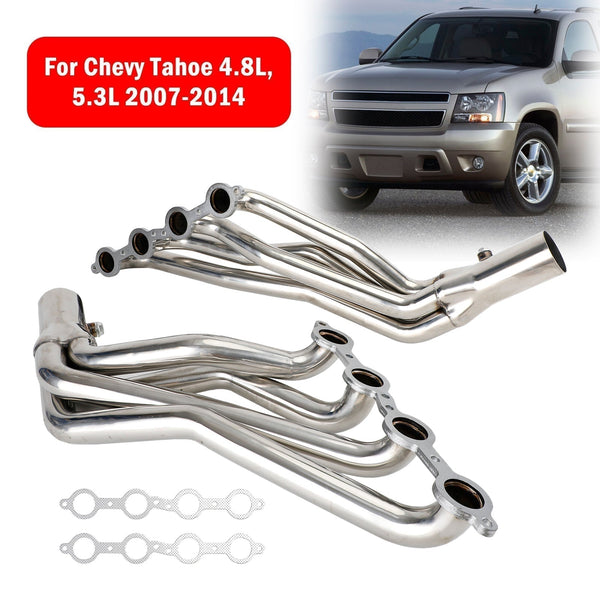 2007-2013 Chevy Silverado 1500/2500/3500 4.8L 5.3L 6.0L kits de cabeçote de escapamento de tubo longo genérico