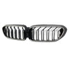 2017-2020 BMW 5-serie G30 G31 dobbel lamell foran nyregriller blank svart Generisk