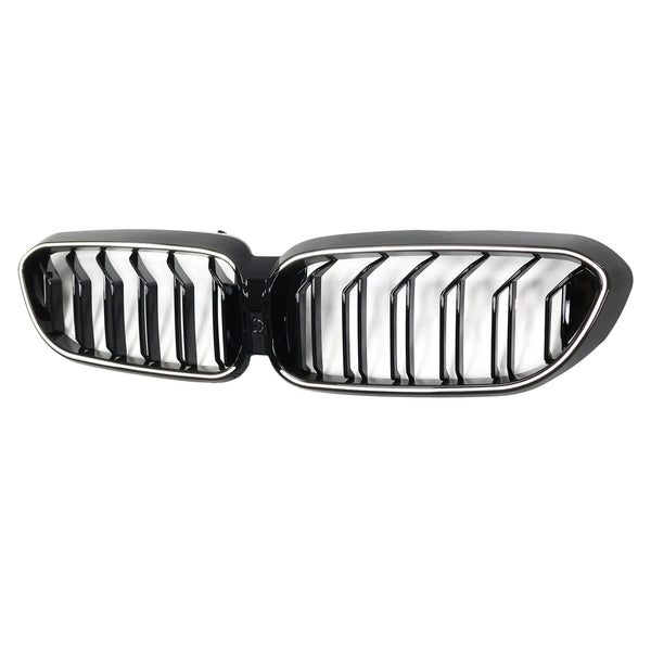 2017-2020 BMW 5-serie G30 G31 dobbel lamell foran nyregriller blank svart Generisk