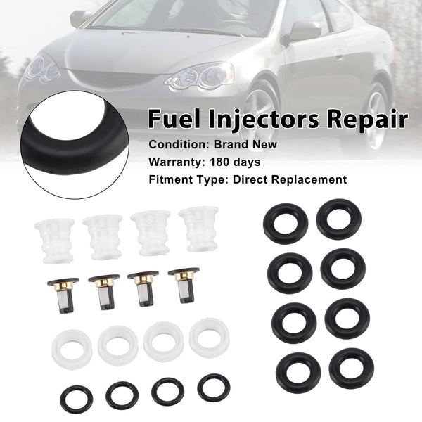 4PCS Fuel injector rebuild kit 16450-PNE-G01 Fit Acura RSX 2.0L-L4 2002-2004