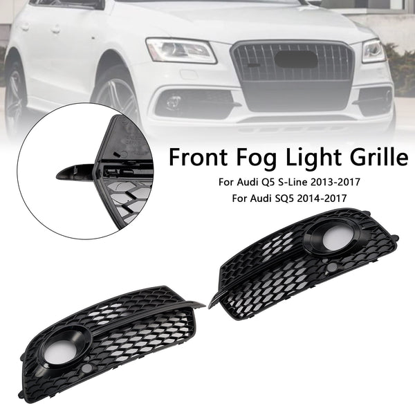 2014-2017 Audi SQ5 svart frontstøtfanger tåkelys Grillgitter 8R0807681S 8R0807682N 8R0807682N 8R0807681S Generisk