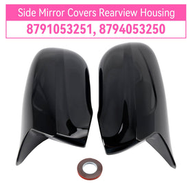 Side Mirror Covers Rearview Housing Black for Lexus IS250 IS350 2006-2012