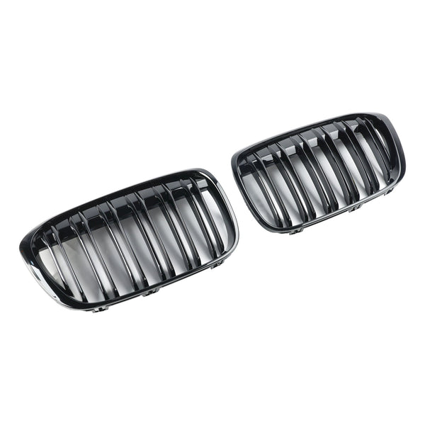 2016-2018 BMW X1 F48 F49 2 pièces grille de calandre avant noir brillant générique