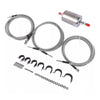 Kit tubi carburante intrecciati in acciaio inossidabile Chevy Silverado 1500 2500 1999-2003 819-840 15043857 Generico