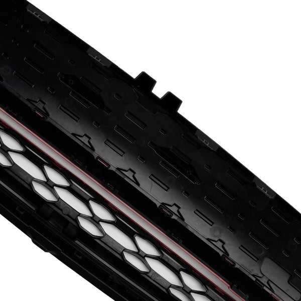 2015-2021 MINI F57 2 Door Convertible Cooper S, Cooper SD GP-Style Gloss Black Red Trim Front Grille 51117337791 51137335527 Generic